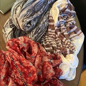 Three Infinity Scarves